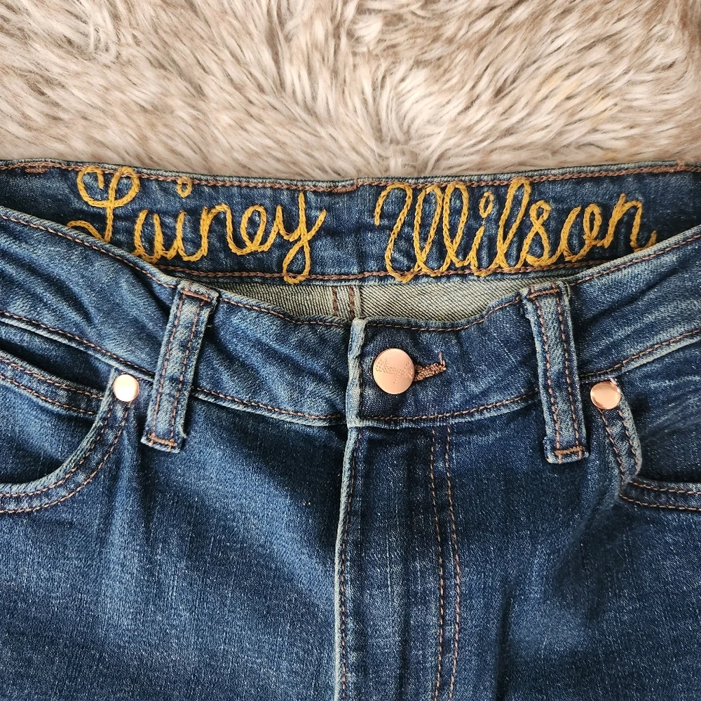 Free People Wrangler X Lainey‎ Wilson Wildflower Bell Bottom Jeans Women's